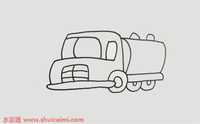 洒水车怎么画 洒水车简笔画画法