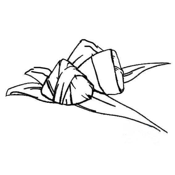 粽子简笔画图片 粽子简笔画图片可爱