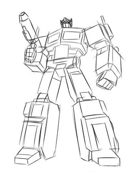 擎天柱简笔画 擎天柱简笔画怎么画