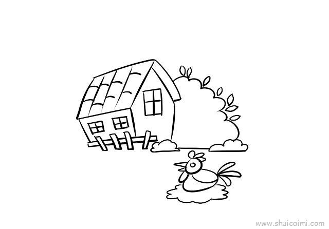 农场儿童画怎么画 农场简笔画图片大全