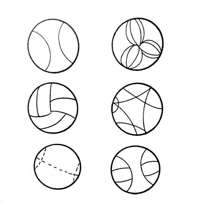 皮球简笔画 皮球简笔画简单又漂亮
