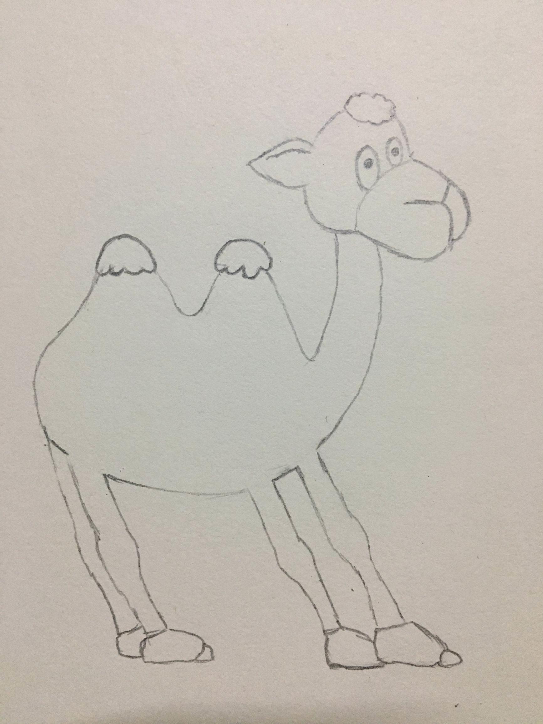 骆驼简笔画图片大全 骆驼简笔画图片大全可爱图片