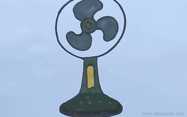 电风扇儿童画怎么画 电风扇简笔画顺序