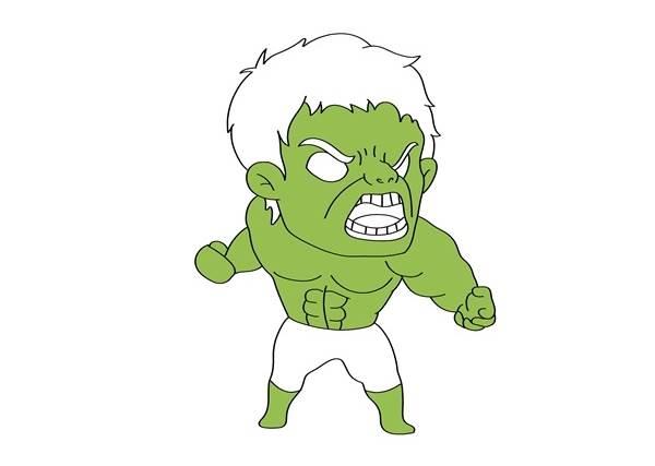 绿巨人简笔画 绿巨人简笔画图片