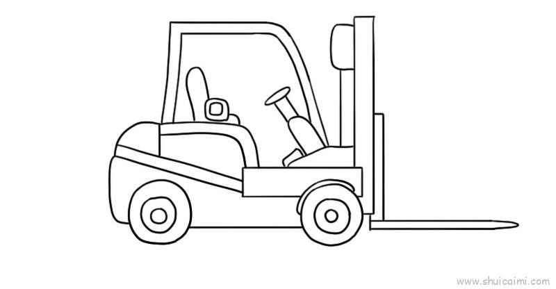 工程车儿童画怎么画 工程车简笔画图片