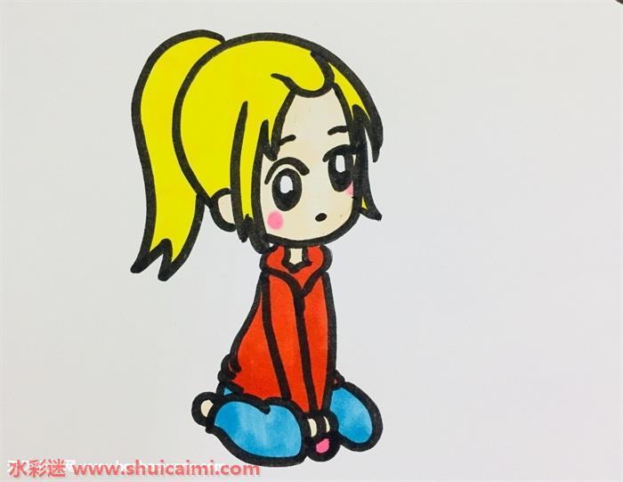 马尾女生侧面怎么画 马尾女生侧面简笔画画法