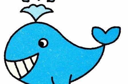 蓝鲸简笔画 蓝鲸简笔画图片大全