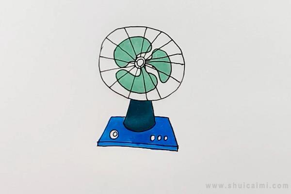风扇简笔画怎么画 风扇简笔画画法