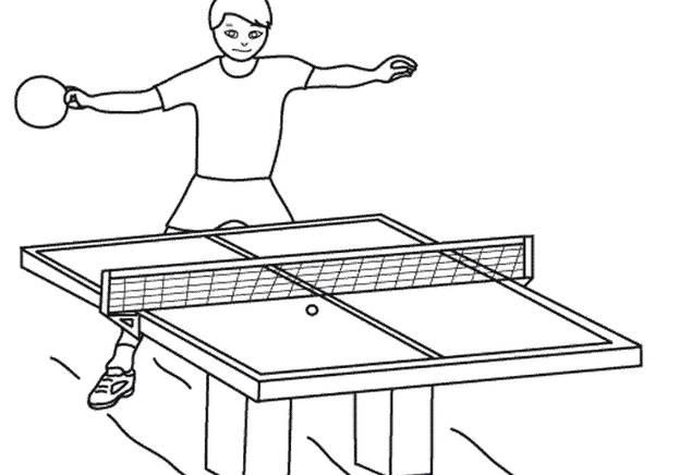 乒乓球简笔画 乒乓球简笔画彩色