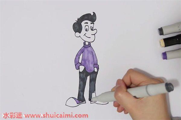 叔叔怎么画 叔叔简笔画简单又漂亮彩色