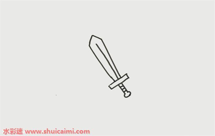一柄剑怎么画？图解剑简笔画教程