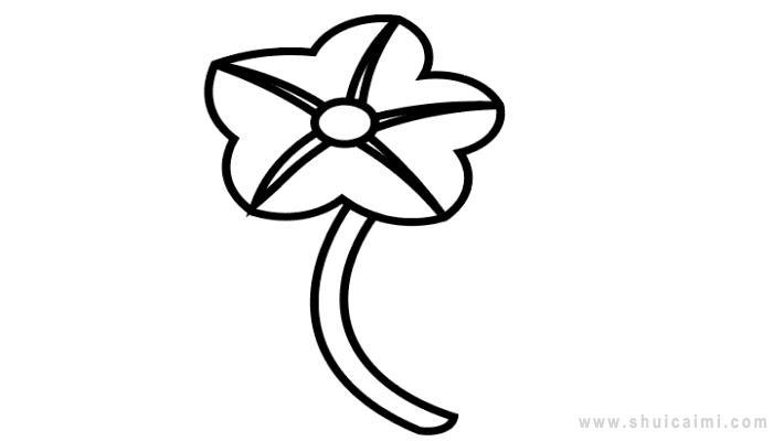 月光花简笔画怎么画 月光花简笔画顺序