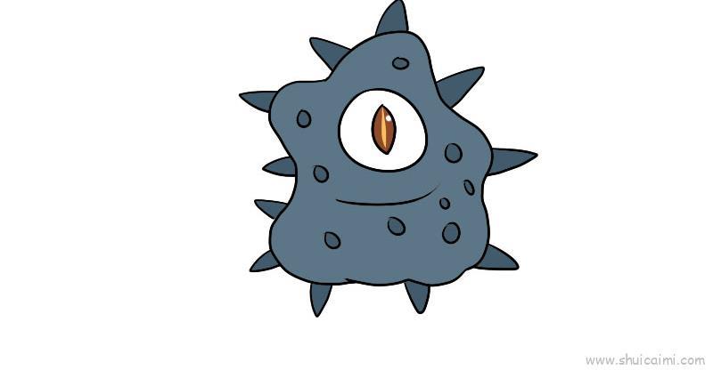 细菌儿童画怎么画 细菌简笔画步骤