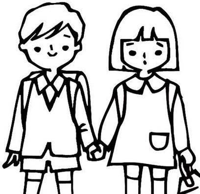 男孩女孩简笔画 男孩女孩简笔画图片