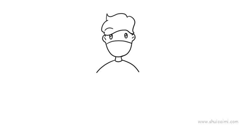 抗战疫情儿童画怎么画 抗战疫情简笔画简单又好看