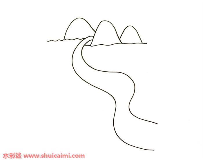 长江怎么画 长江简笔画简单易画彩色