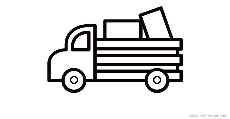 卡车教程，卡车儿童画怎么画 卡车教程，卡车简笔画步骤