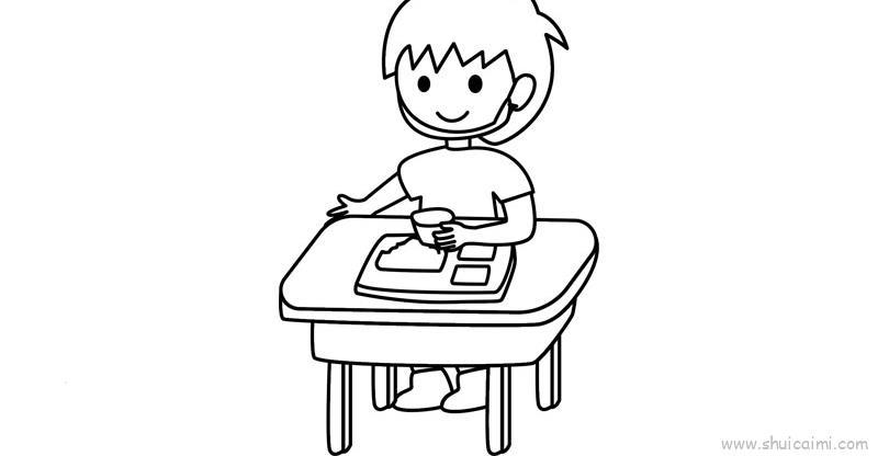 少聚集儿童画怎么画 少聚集简笔画简单