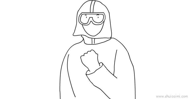 致敬医护人员教程儿童画怎么画 致敬医护人员教程简笔画步骤