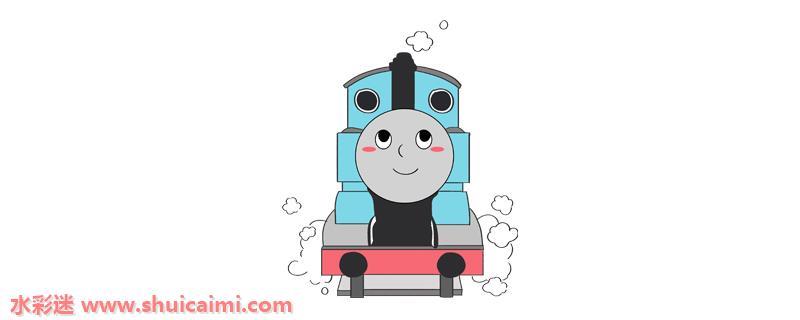 托马斯怎么画 托马斯简笔画图片