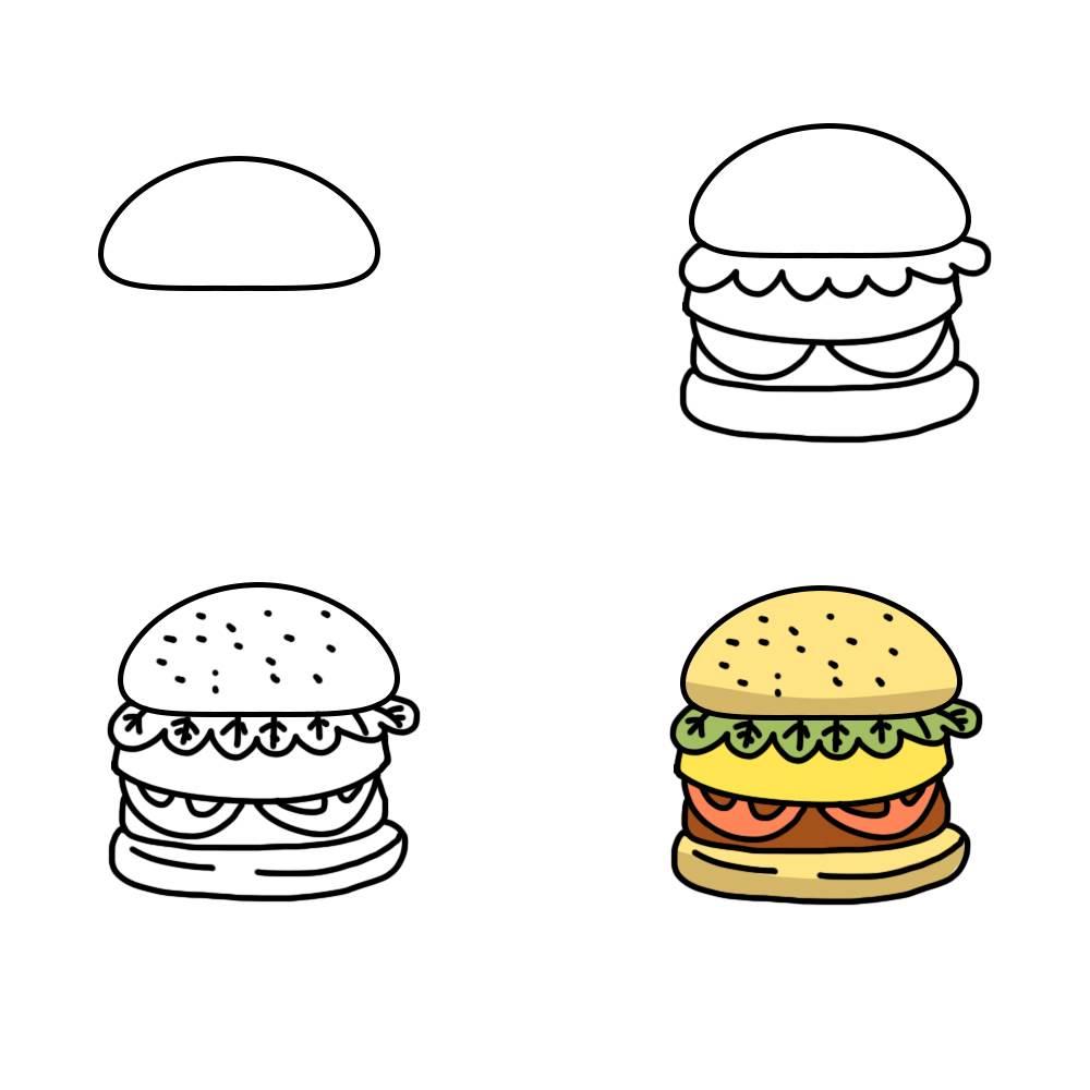 美食简笔画 美食简笔画可爱小吃