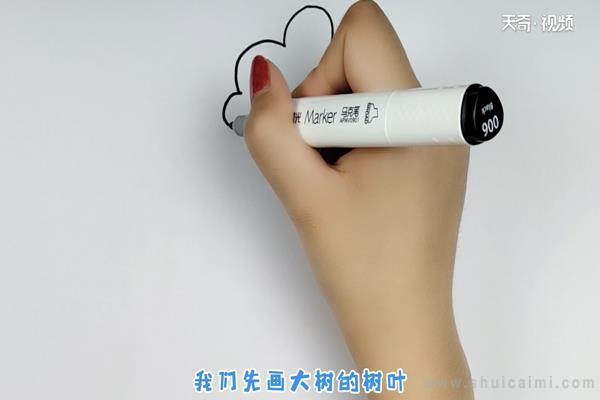 大树简笔画怎么画 大树简笔画图片大全