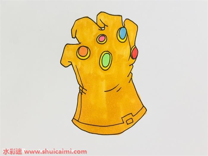 灭霸手套教怎么画 灭霸手套教简笔画步骤