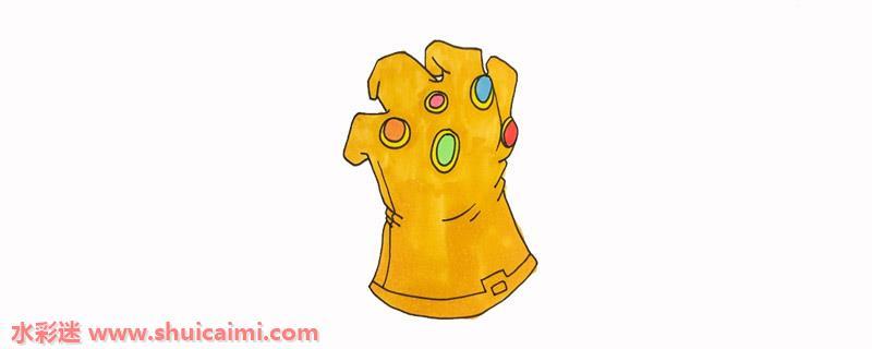 灭霸手套教怎么画 灭霸手套教简笔画步骤