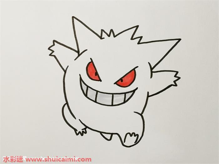 神奇宝贝耿鬼怎么画 神奇宝贝耿鬼简笔画图片