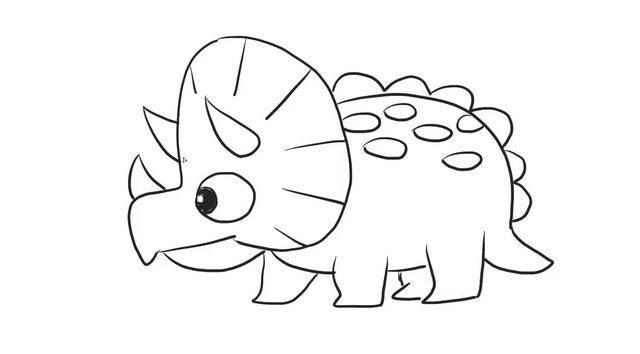 恐龙简笔画图片大全集 恐龙简笔画图片大全集简单