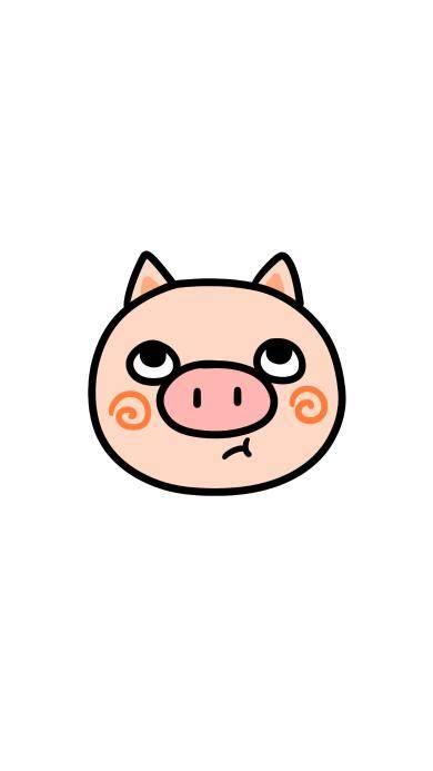 猪头简笔画 猪头简笔画图片大全可爱