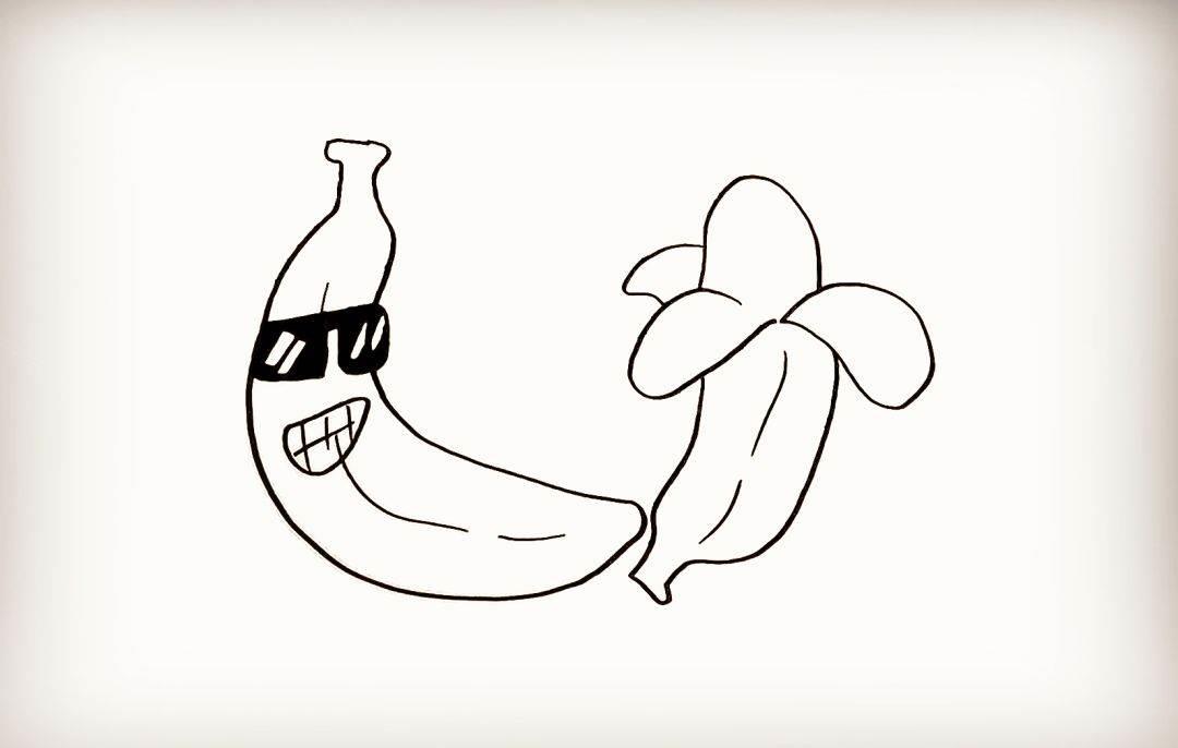 香蕉简笔画 香蕉简笔画幼儿园