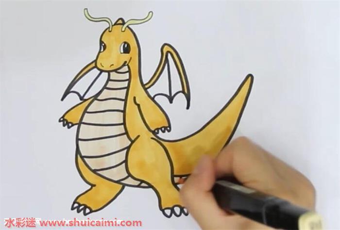 快龙怎么画 快龙简笔画步骤