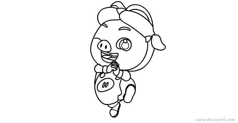 猪猪侠儿童画怎么画 猪猪侠简笔画图片大全