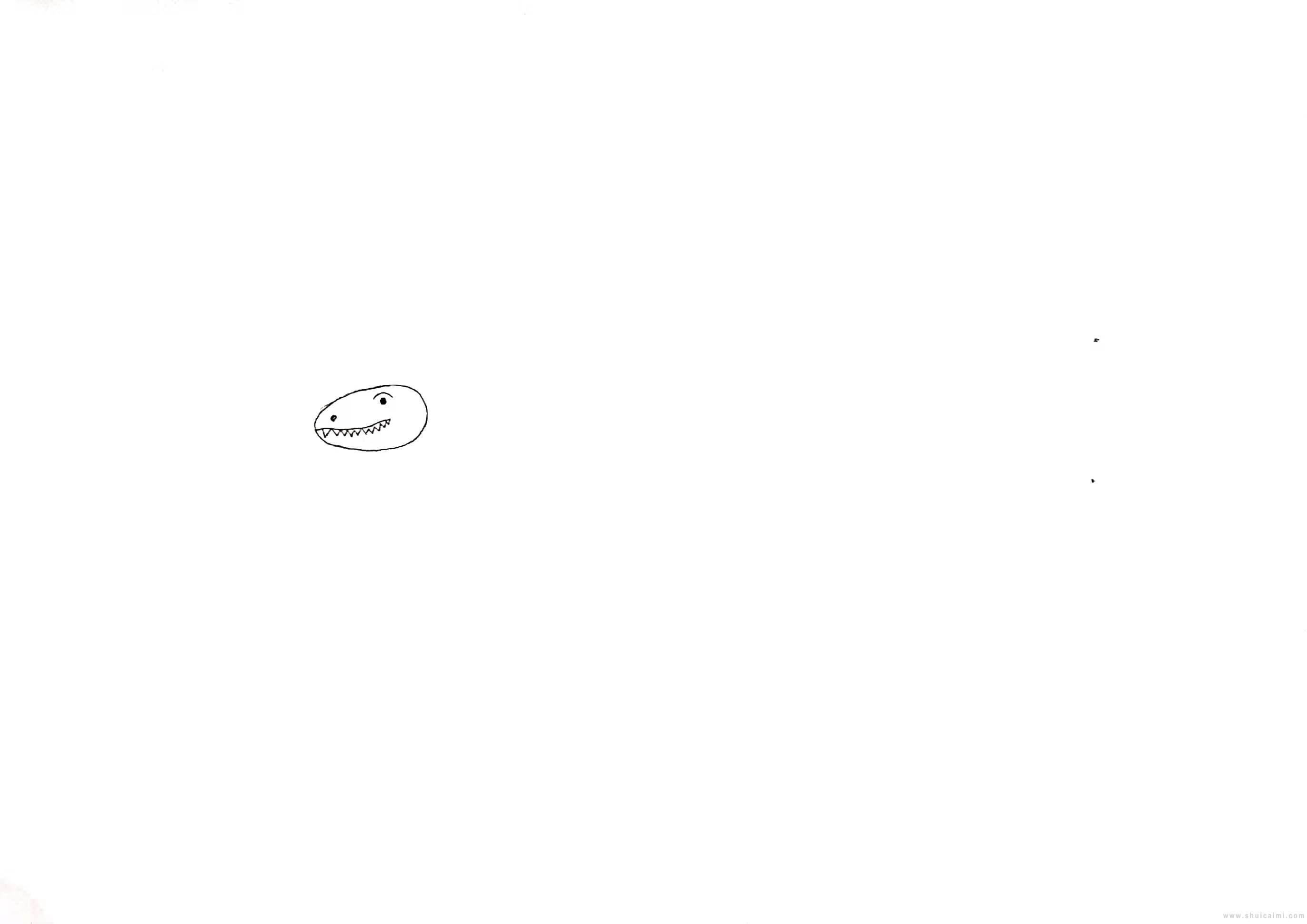 鲨齿龙简笔画怎么画 鲨齿龙简笔画简单