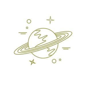 土星简笔画 土星简笔画彩色图片