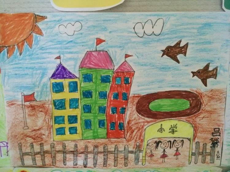 我心中的小学简笔画 我心中的小学简笔画图片大全