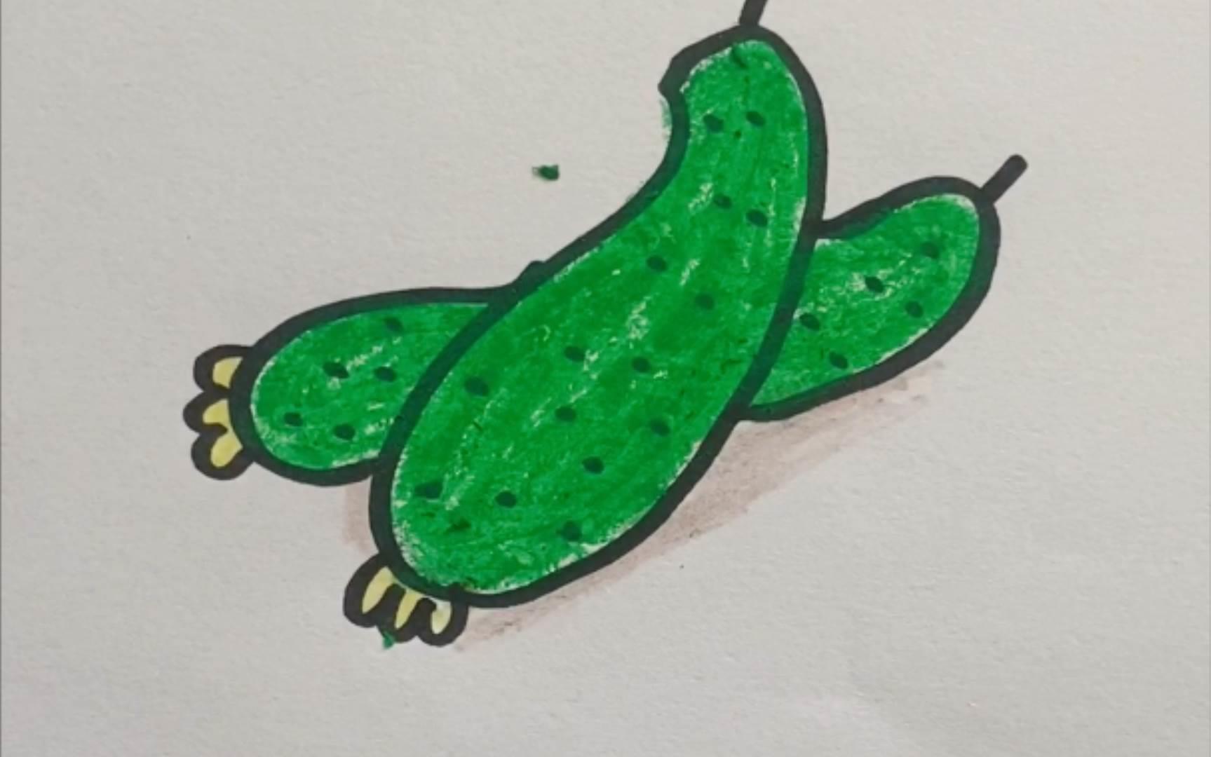 黄瓜简笔画 黄瓜简笔画图片