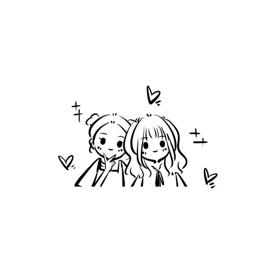 如何画闺密简笔画教程 如何画闺密简笔画图片