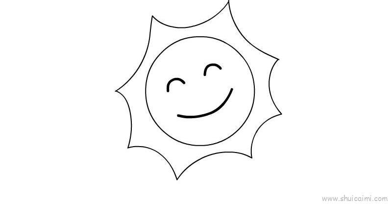 太阳儿童画怎么画 太阳简笔画简单
