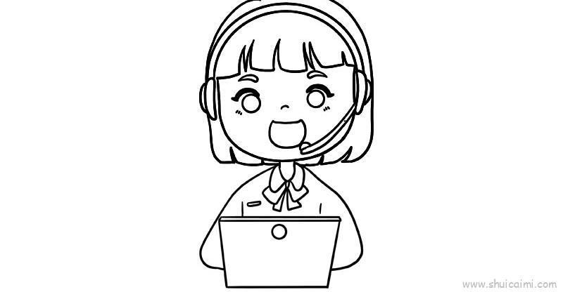 世界电信和信息社会日儿童画怎么画 世界电信和信息社会日简笔画步骤