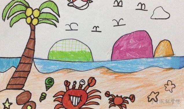 大海简笔画图片大全 大海简笔画图片大全彩色手绘