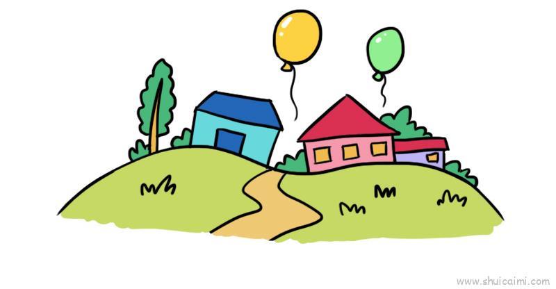 我儿童画怎么画 我简笔画图片