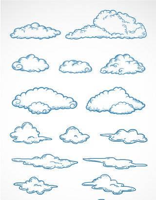 云的简笔画 云的简笔画可爱