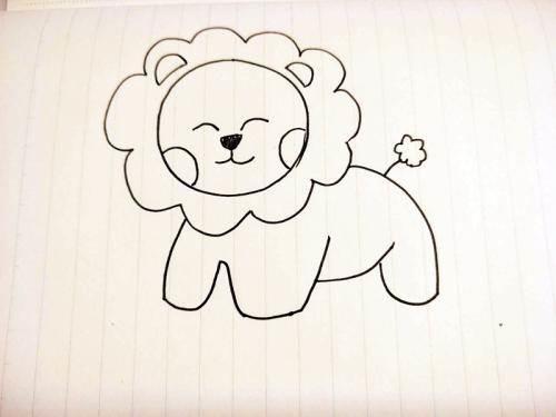 狮子的简笔画 狮子的简笔画简单霸气