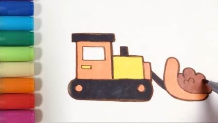 推土机简笔画图片大全 推土机简笔画图片大全儿童