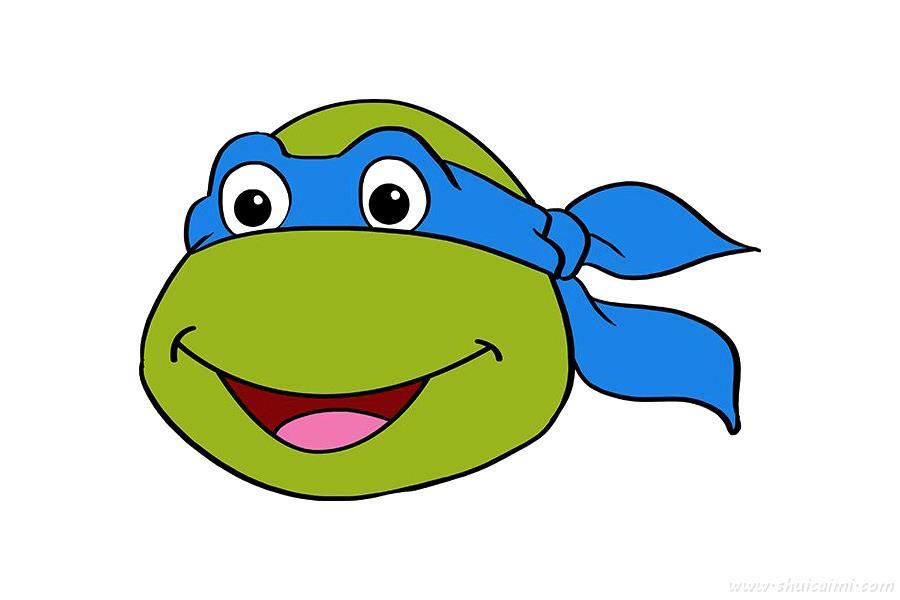 忍者神龟头部怎么画 忍者神龟头部简笔画画法