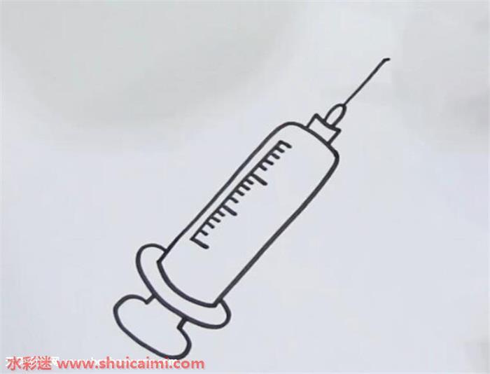 注射器怎么画 注射器简笔画画法