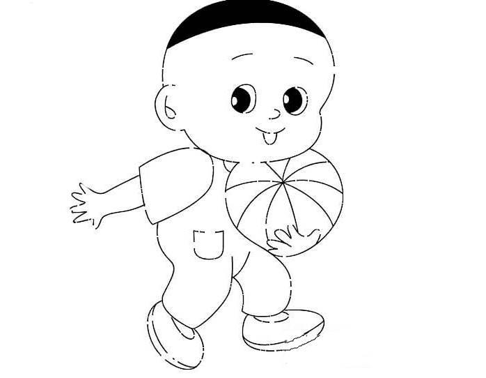 大头儿子简笔画图片大全 大头儿子简笔画图片大全彩色