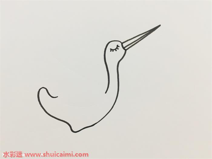 仙鹤怎么画 仙鹤简笔画漂亮卡通